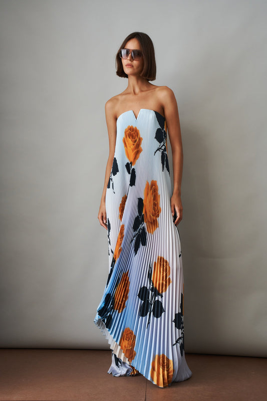 Margot Digital Rose Gown