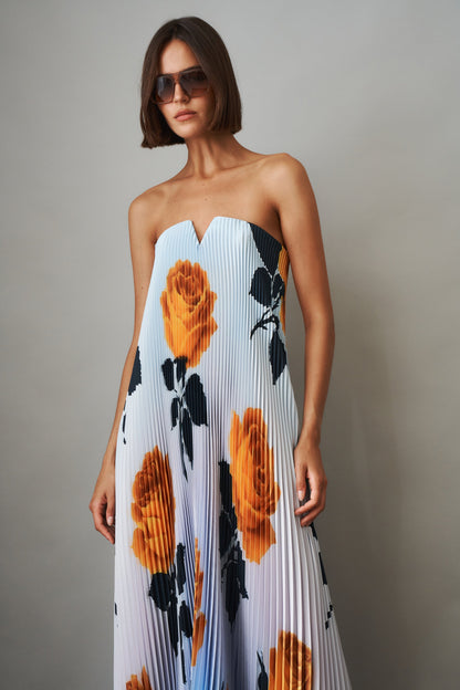 Margot Digital Rose Gown