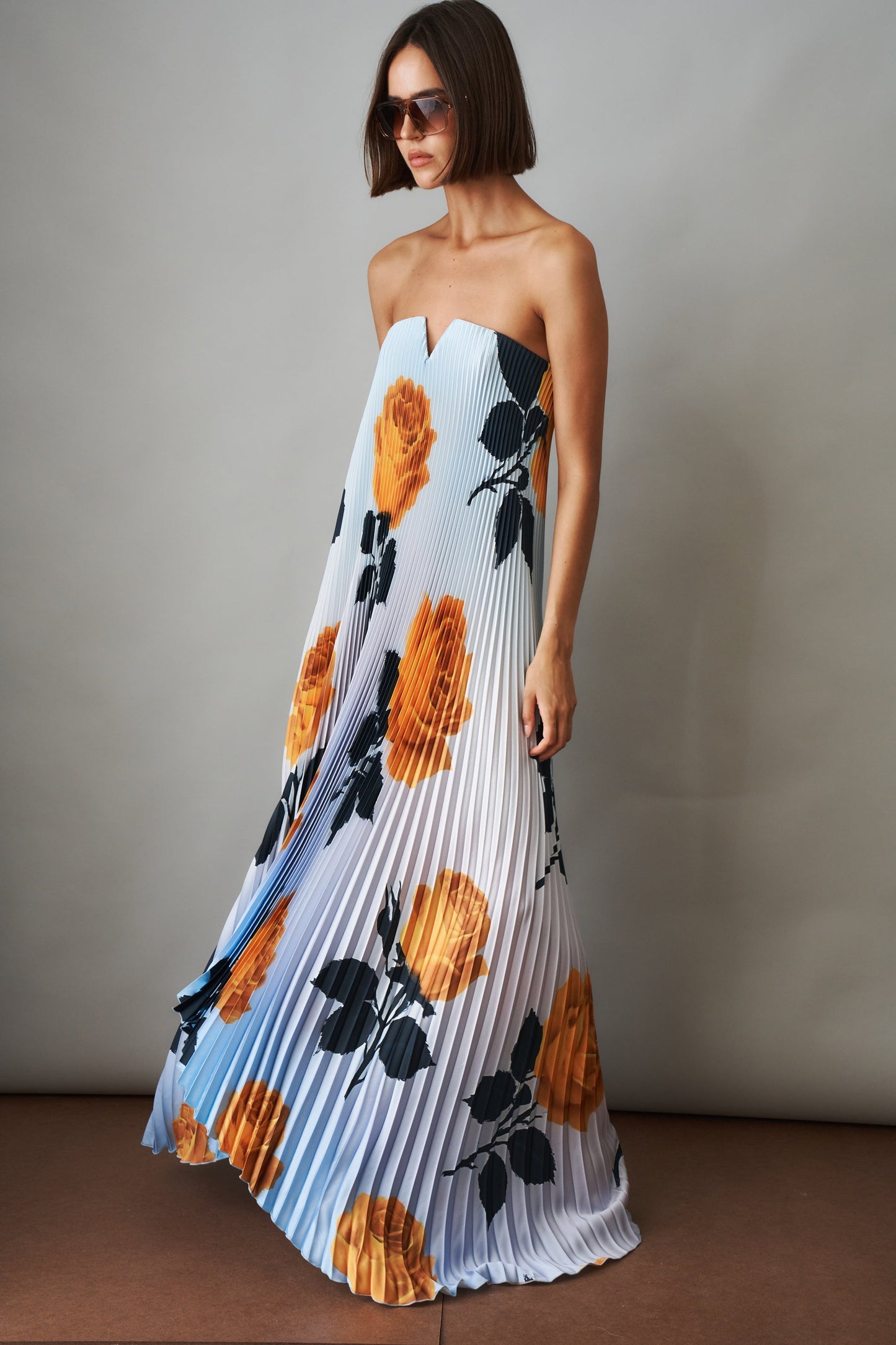 Margot Digital Rose Gown