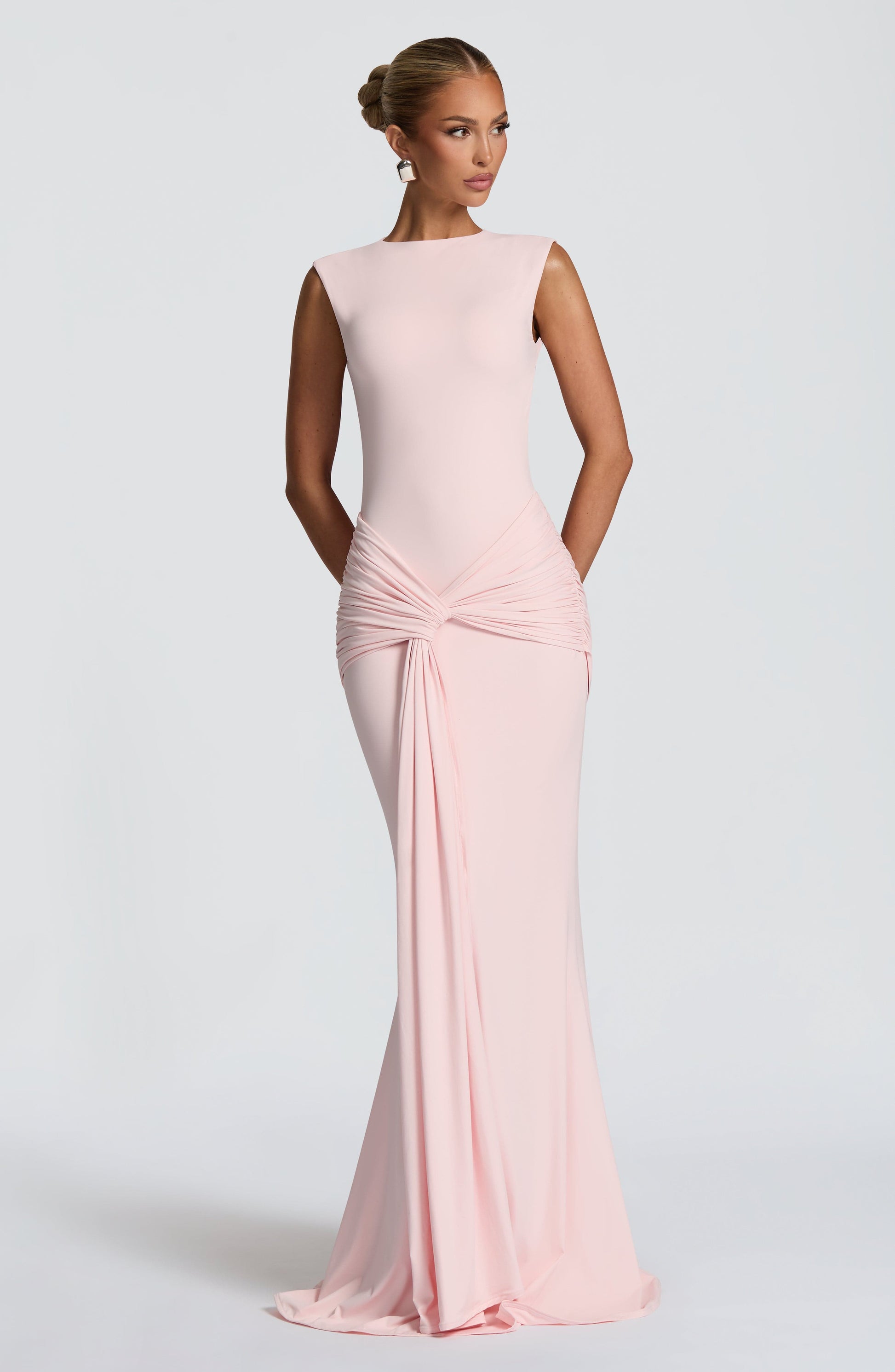 Blush BABYBOO LORENZA MAXI DRESS PLUM BROWN