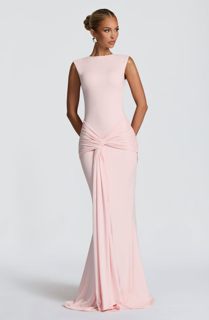 Blush BABYBOO LORENZA MAXI DRESS PLUM BROWN