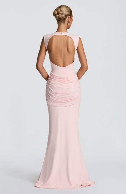 Blush BABYBOO LORENZA MAXI DRESS PLUM BROWN