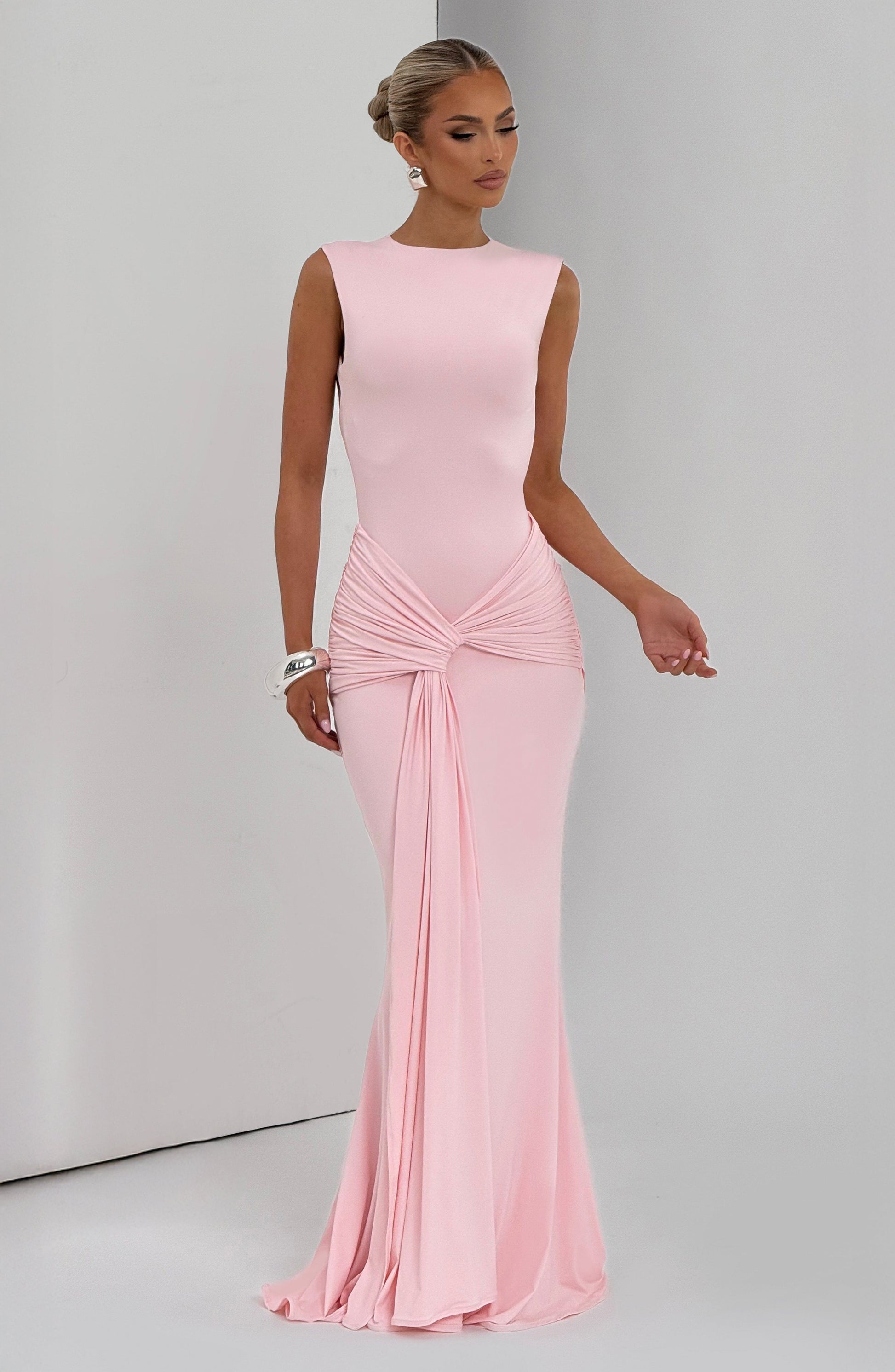 Blush BABYBOO LORENZA MAXI DRESS PLUM BROWN