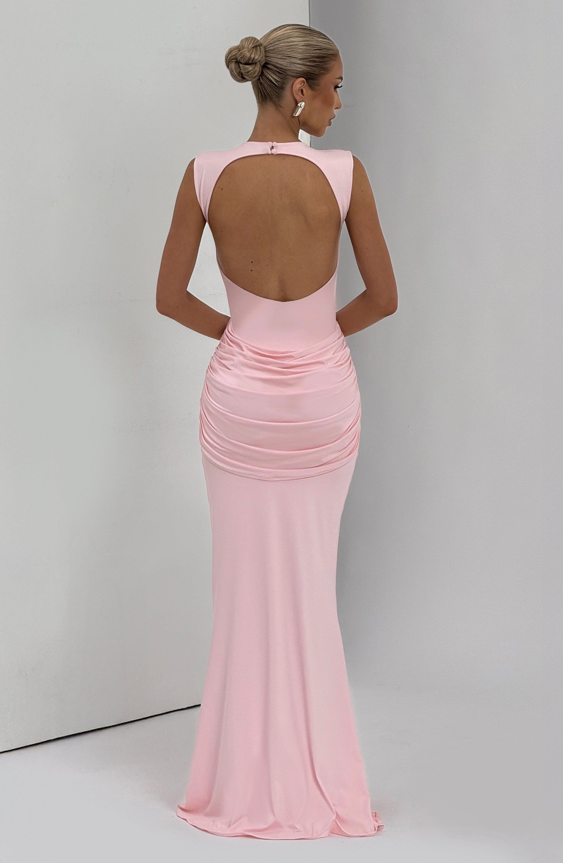 Blush BABYBOO LORENZA MAXI DRESS PLUM BROWN
