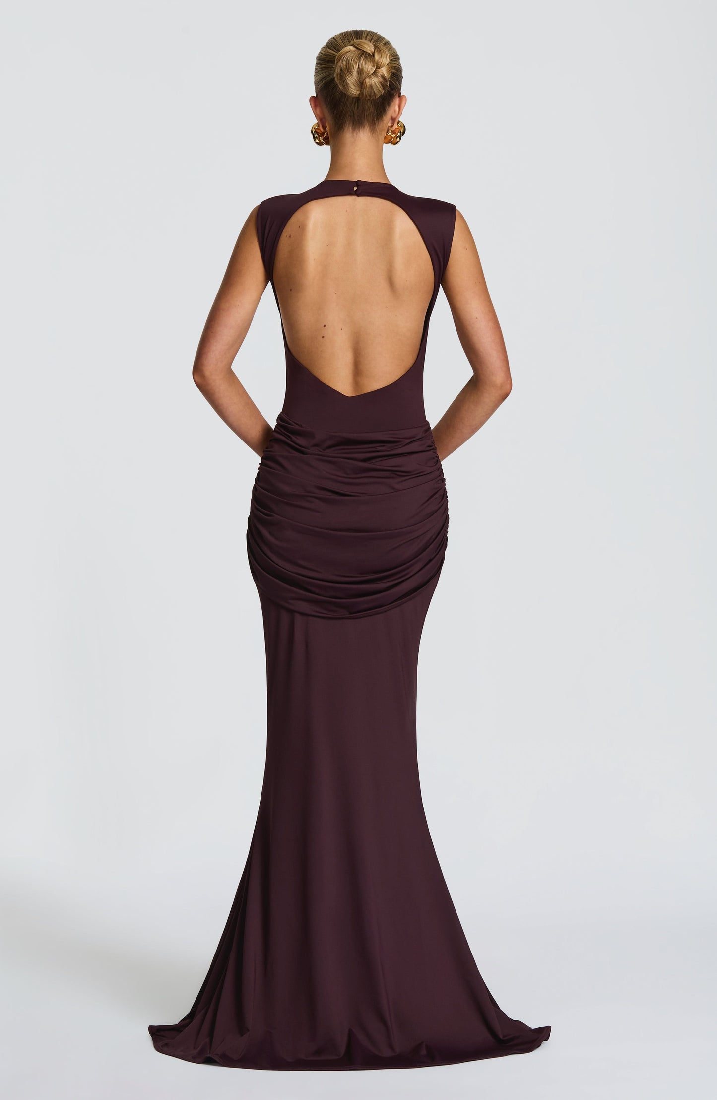 Plum BABYBOO LORENZA MAXI DRESS PLUM BROWN