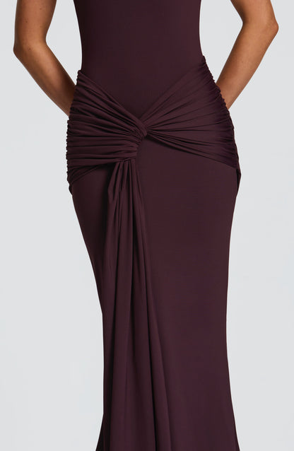 Plum BABYBOO LORENZA MAXI DRESS PLUM BROWN
