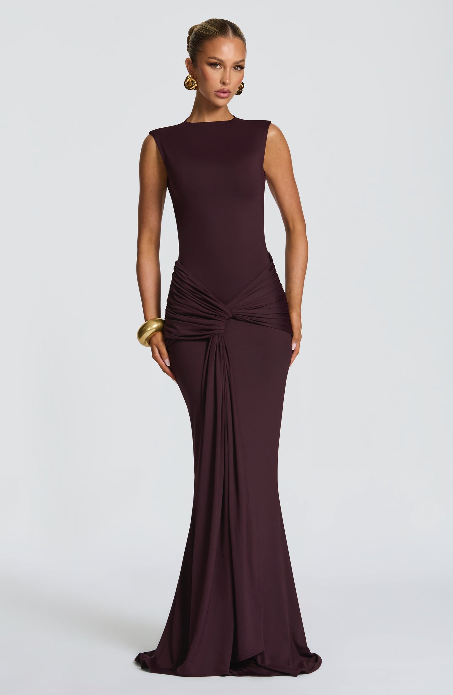 Plum BABYBOO LORENZA MAXI DRESS PLUM BROWN