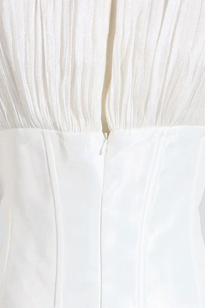 Lurex Rosette Corset Dress