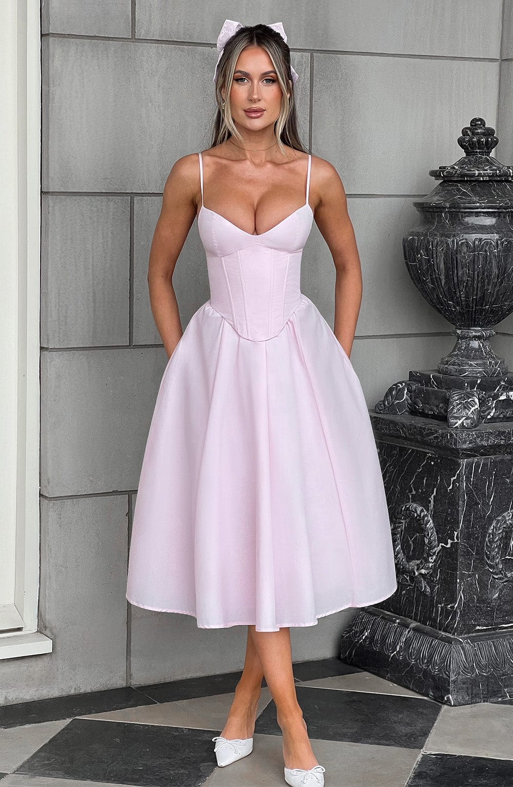 Blush Mariella Lemon Midi Dress