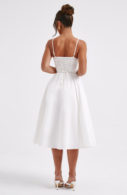 Ivory Mariella Lemon Midi Dress