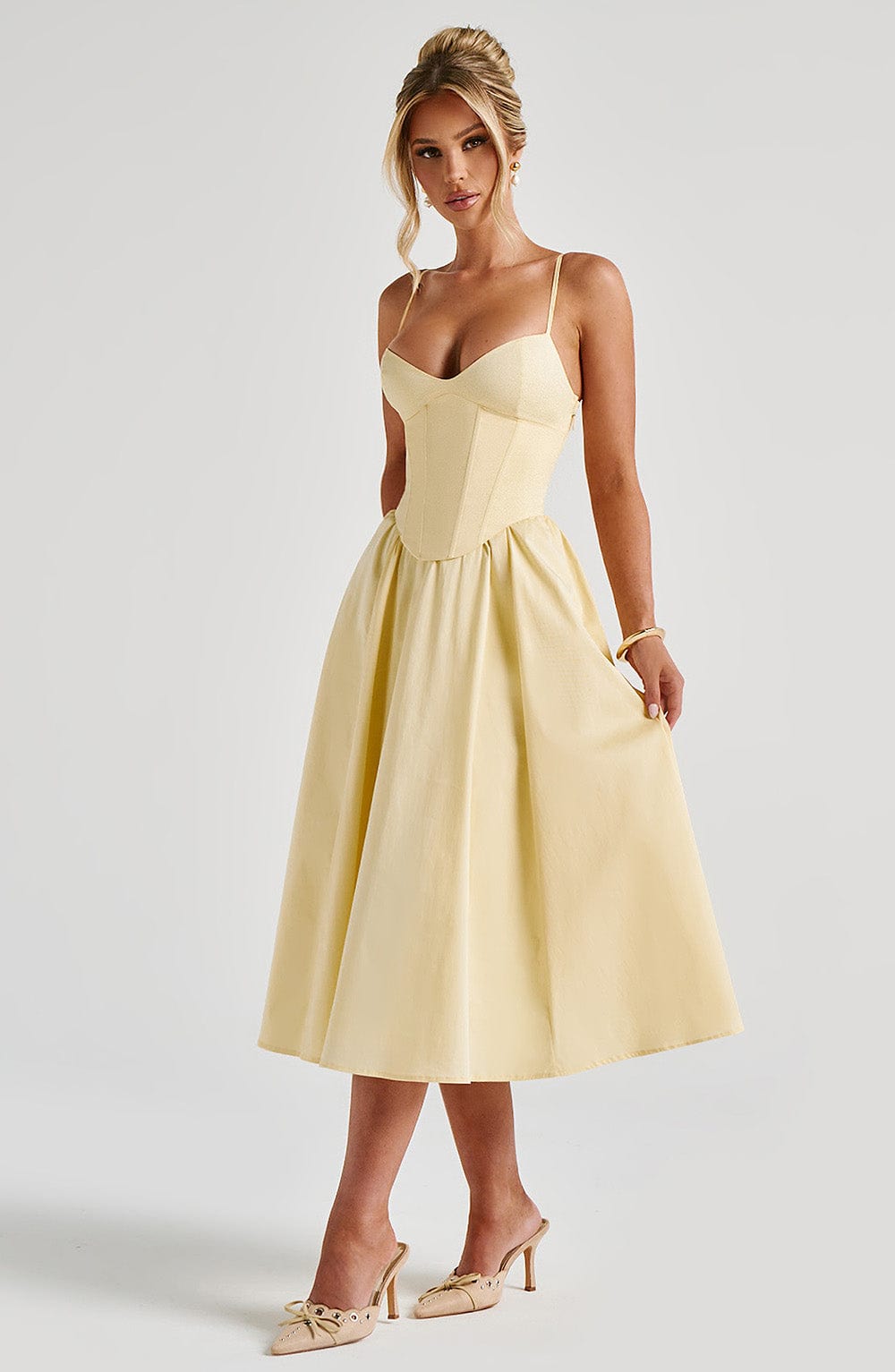Lemon Mariella Lemon Midi Dress