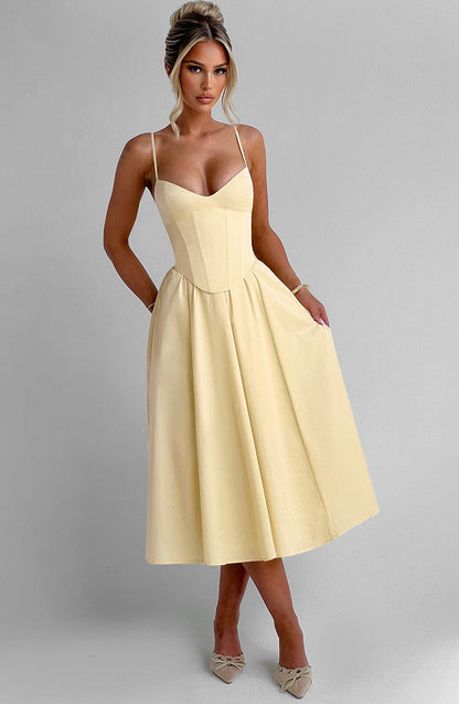 Lemon Mariella Lemon Midi Dress