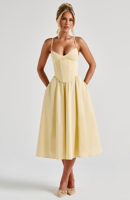 Lemon Mariella Lemon Midi Dress