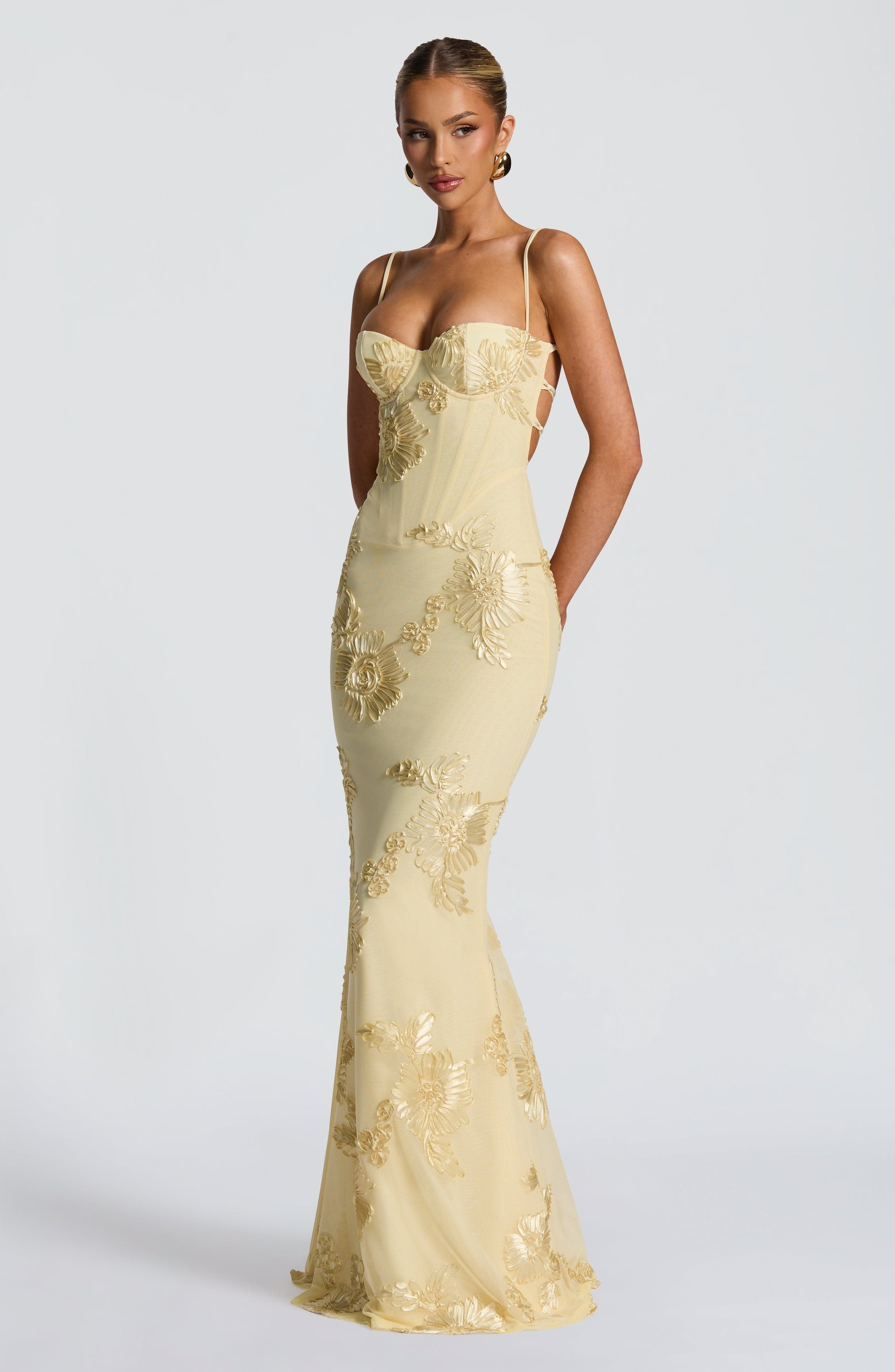 Lemon Nefertiti Plum Maxi Dress