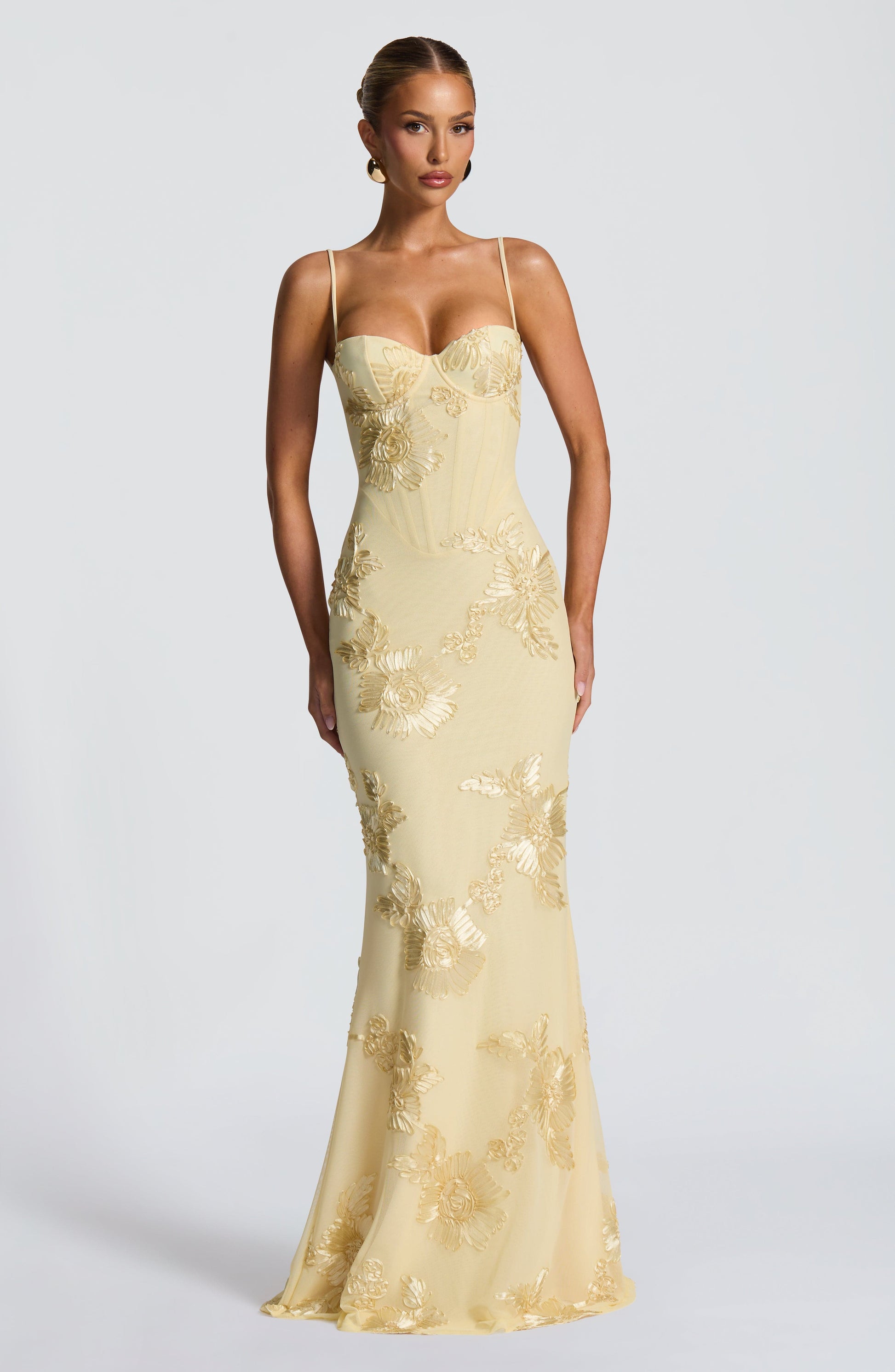 Lemon Nefertiti Plum Maxi Dress
