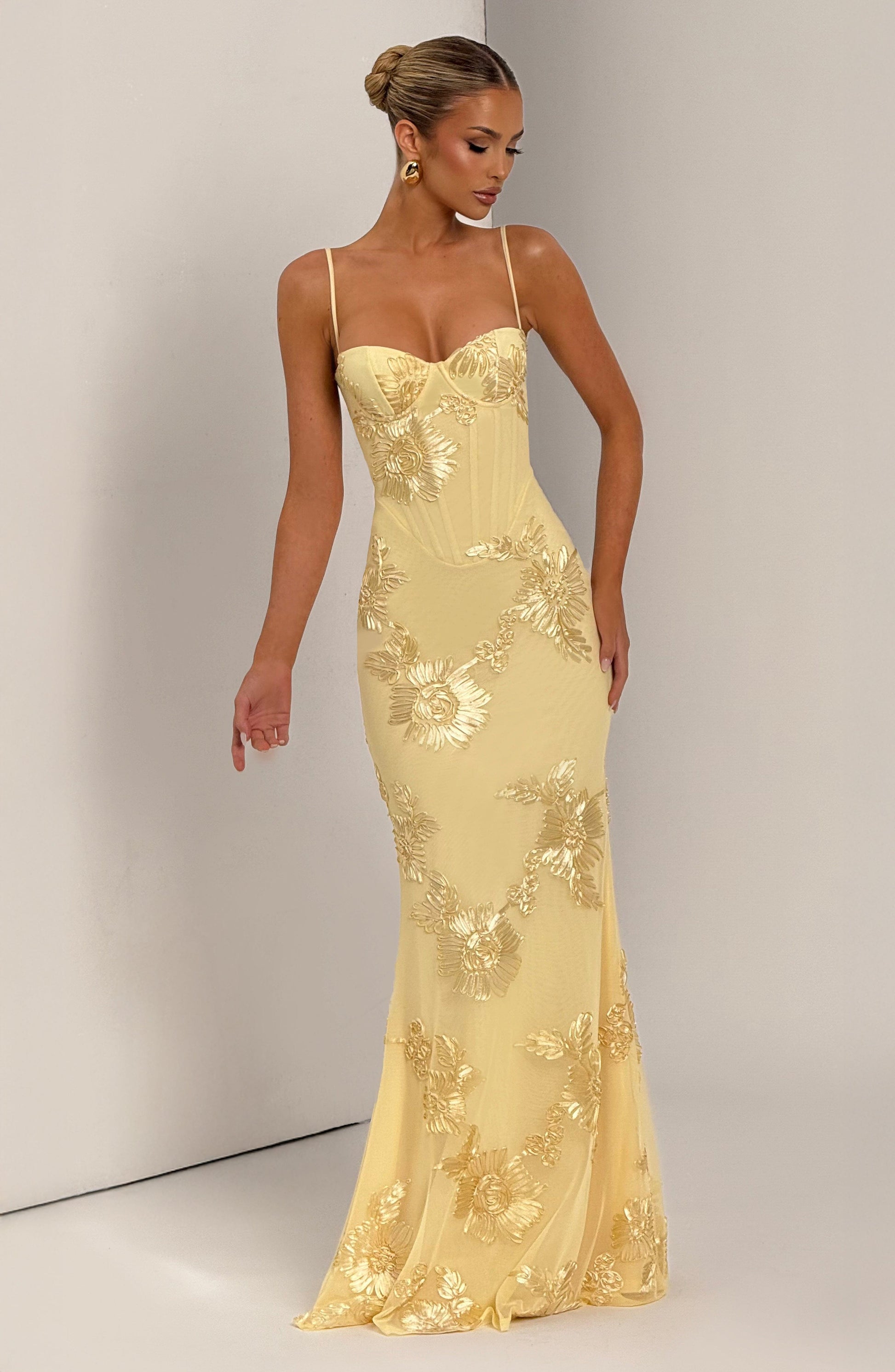 Lemon Nefertiti Plum Maxi Dress