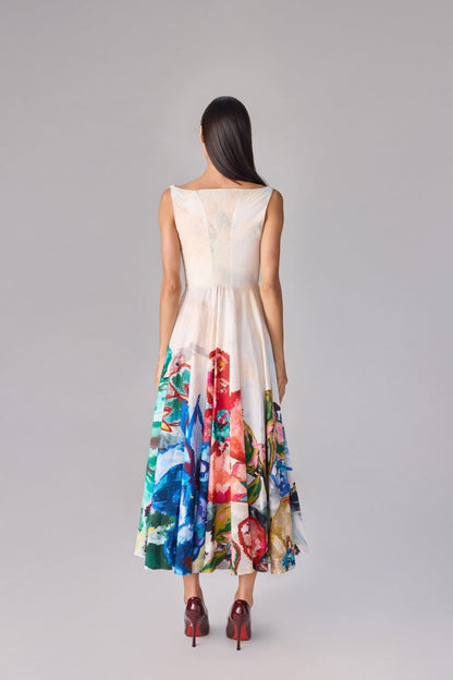 Neva Silk Charmeuse Dress