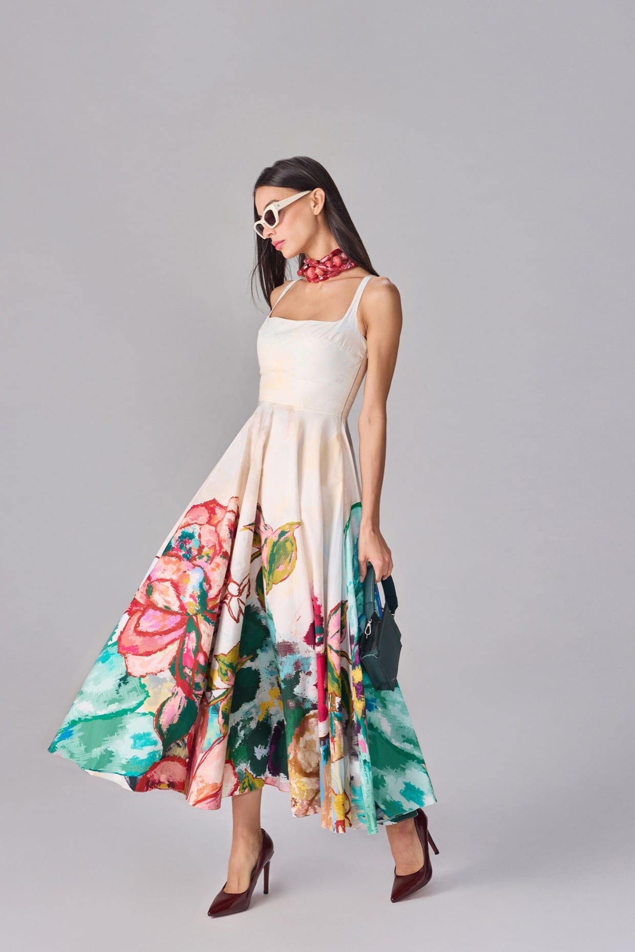 Neva Silk Charmeuse Dress