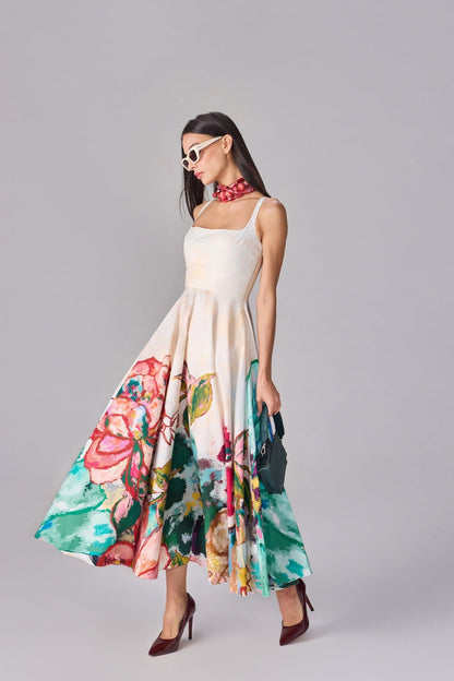 Neva Silk Charmeuse Dress
