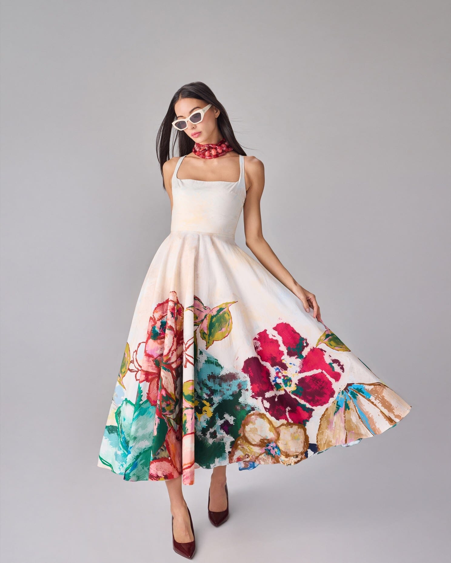 Neva Silk Charmeuse Dress