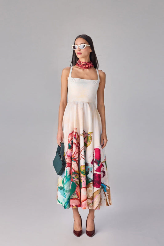 Neva Silk Charmeuse Dress