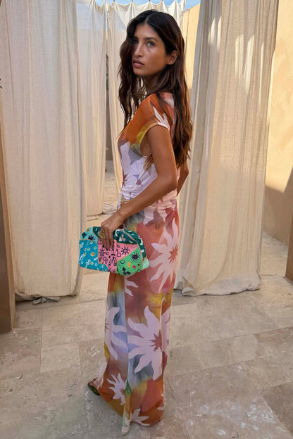 Celestine Abstract Mesh Dress