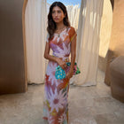 Celestine Abstract Mesh Dress