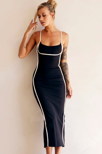 Black One Delia Midi Dress - Blush - XL