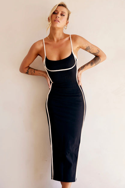 Black One Delia Midi Dress - Blush - XL