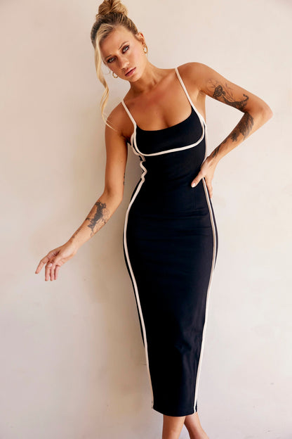Black One Delia Midi Dress - Blush - XL