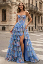 Margot Strapless Chiffon Prom Dress