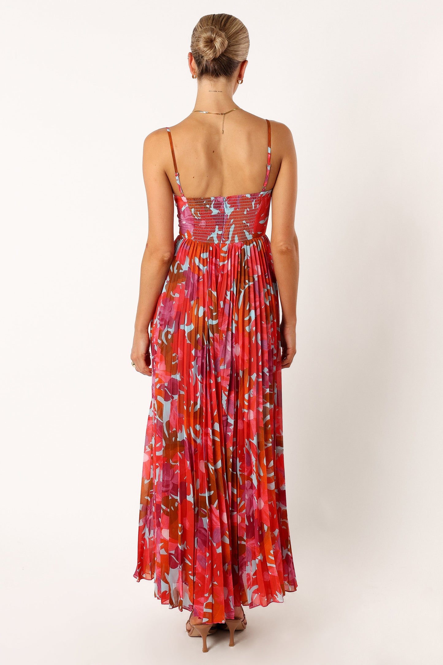 Pink Azalea Achanti Pleated Maxi Dress in Pink Azalea