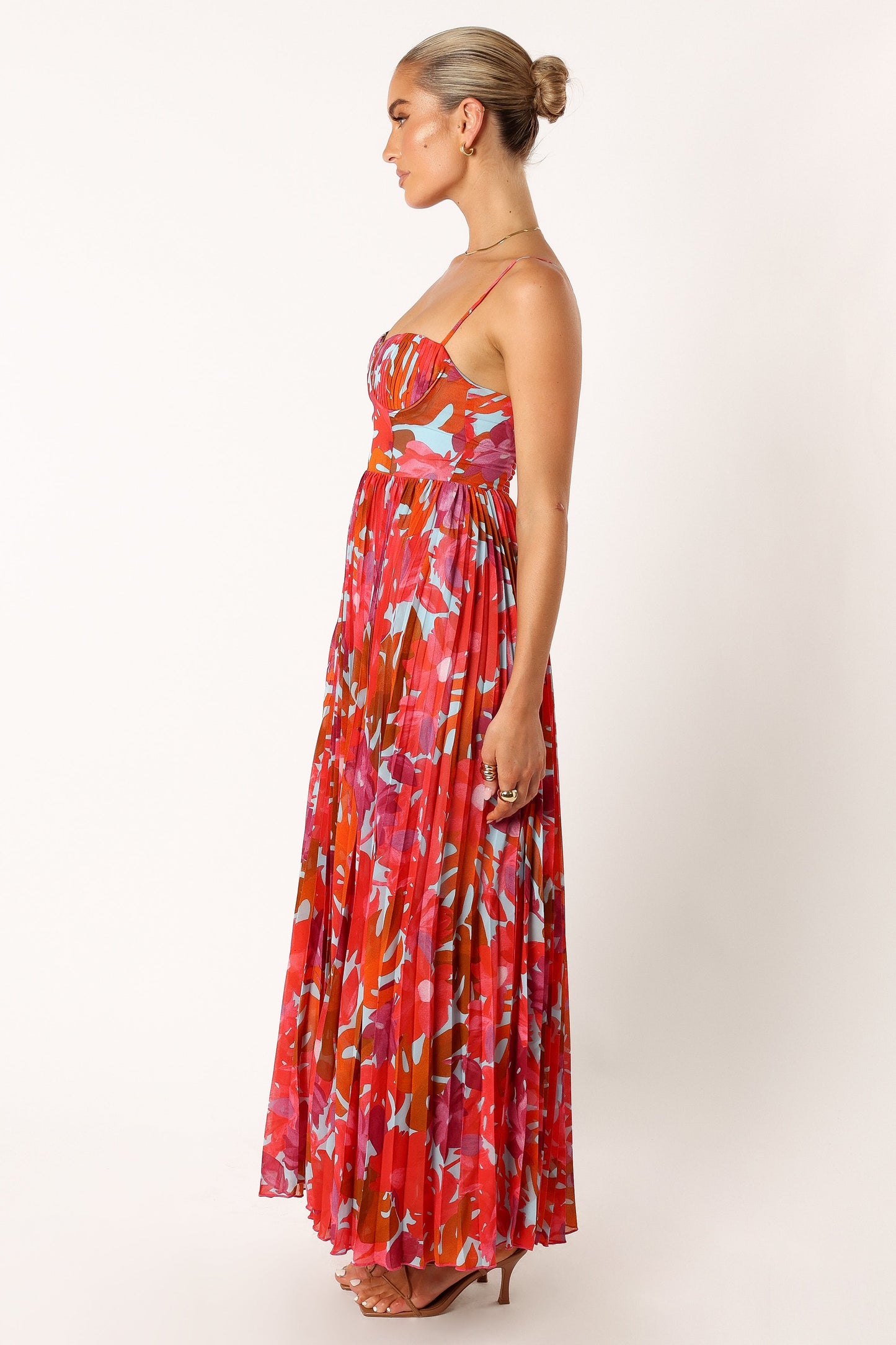 Pink Azalea Achanti Pleated Maxi Dress