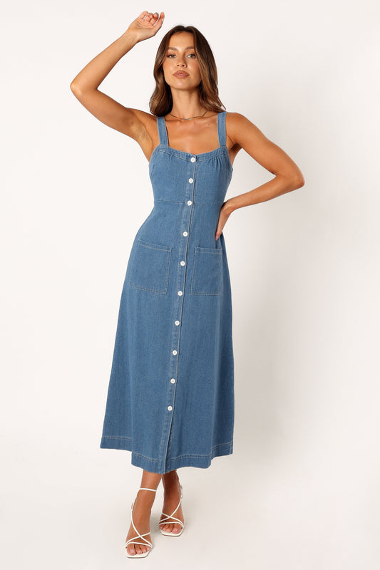 Denim Bettie Denim Midi Dress