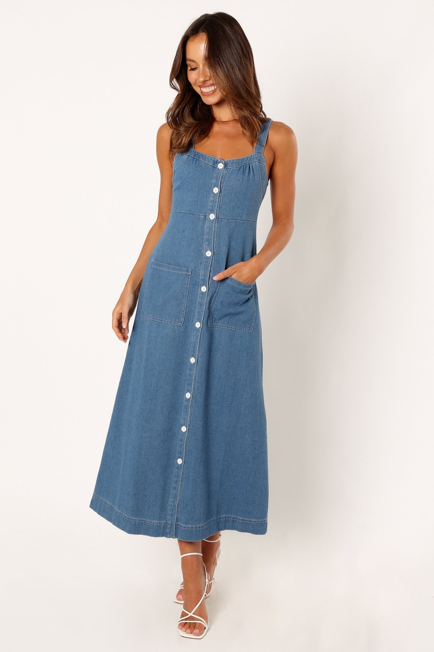 Denim Bettie Denim Midi Dress