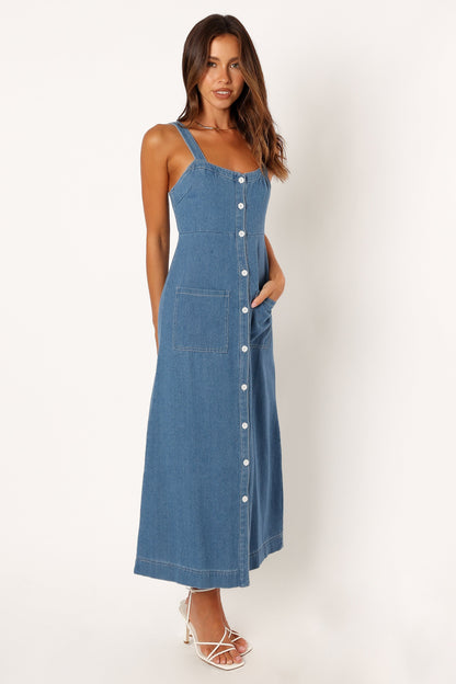 Denim Bettie Denim Midi Dress