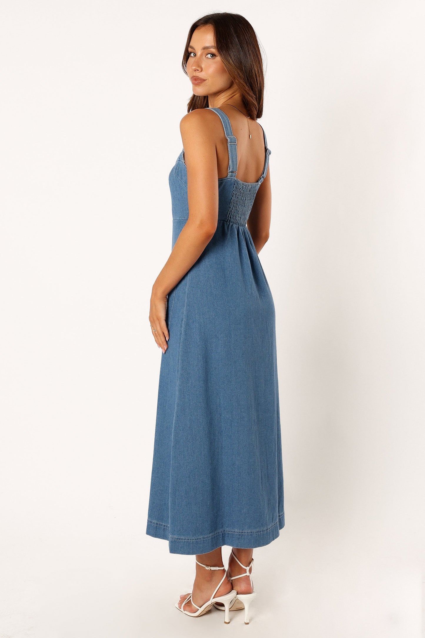 Denim Bettie Denim Midi Dress