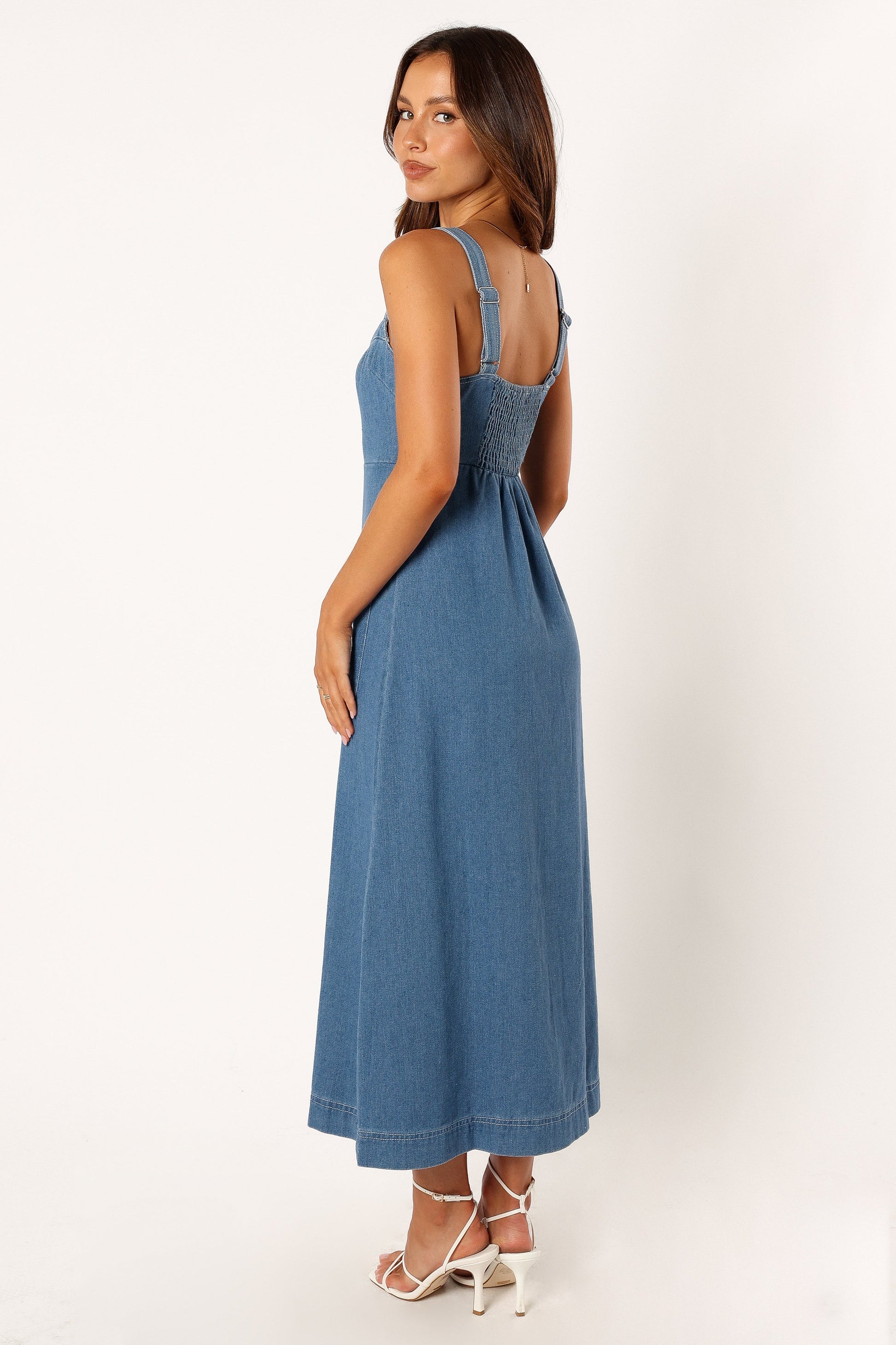 Denim Bettie Denim Midi Dress