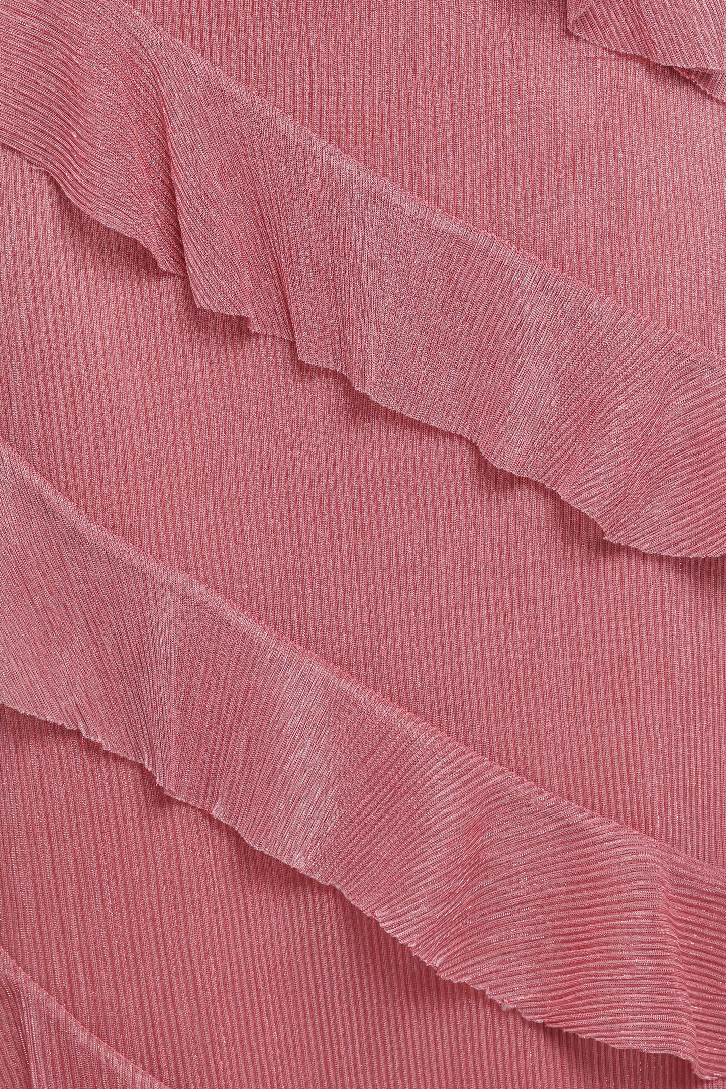 Pink Celia Ruffle Maxi Dress in Cerulean