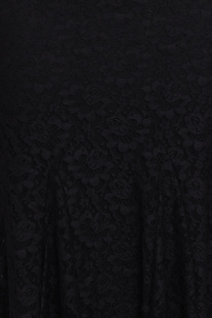 Black Lace Keani Peony Maxi Dress