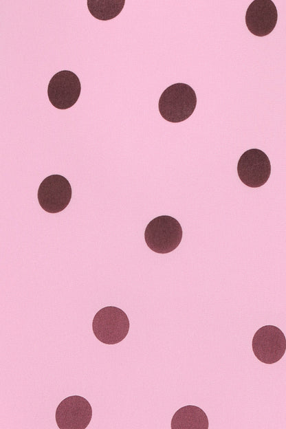 Pink Polka Dot Keani Peony Maxi Dress