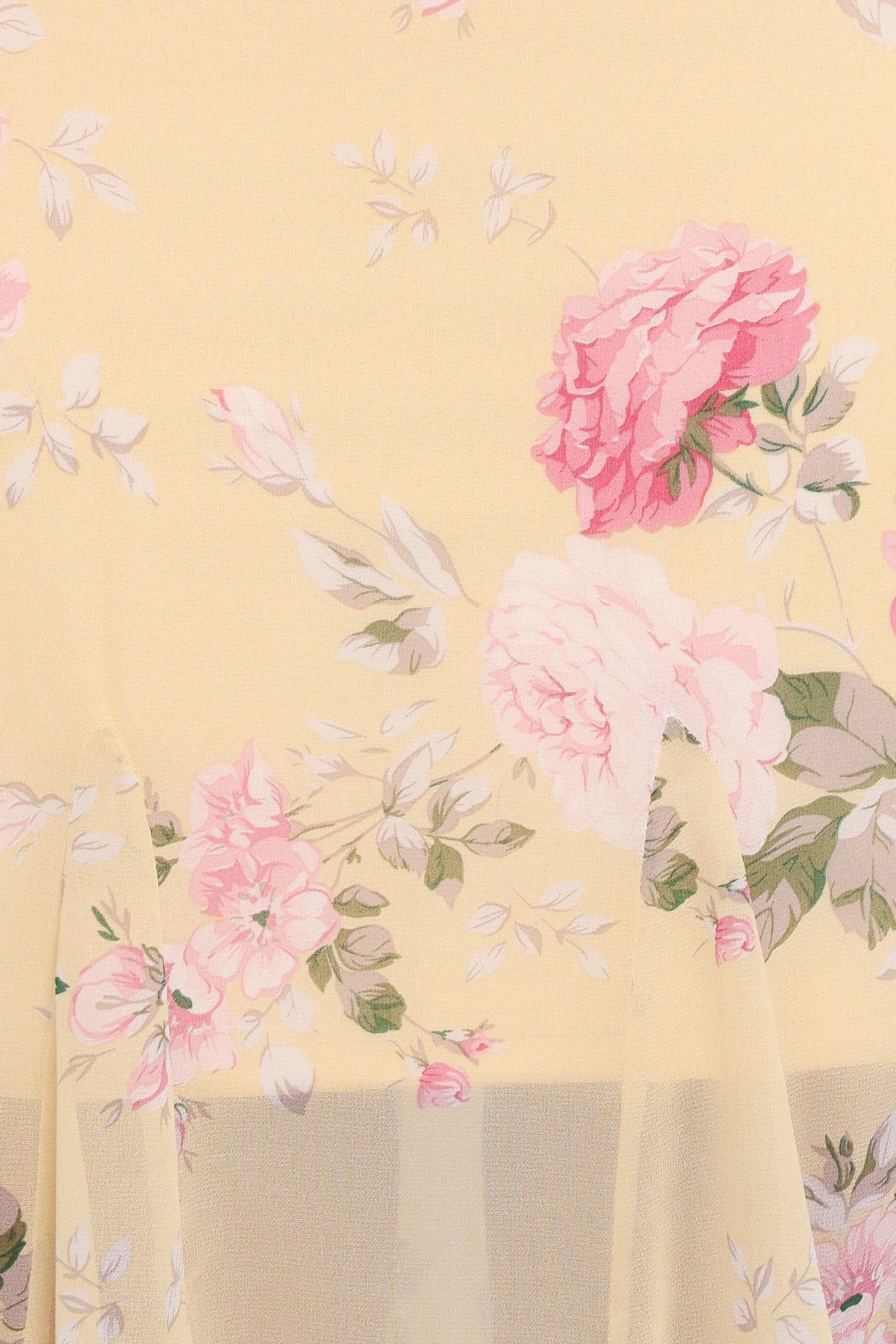 Yellow Floral Keani Peony Maxi Dress