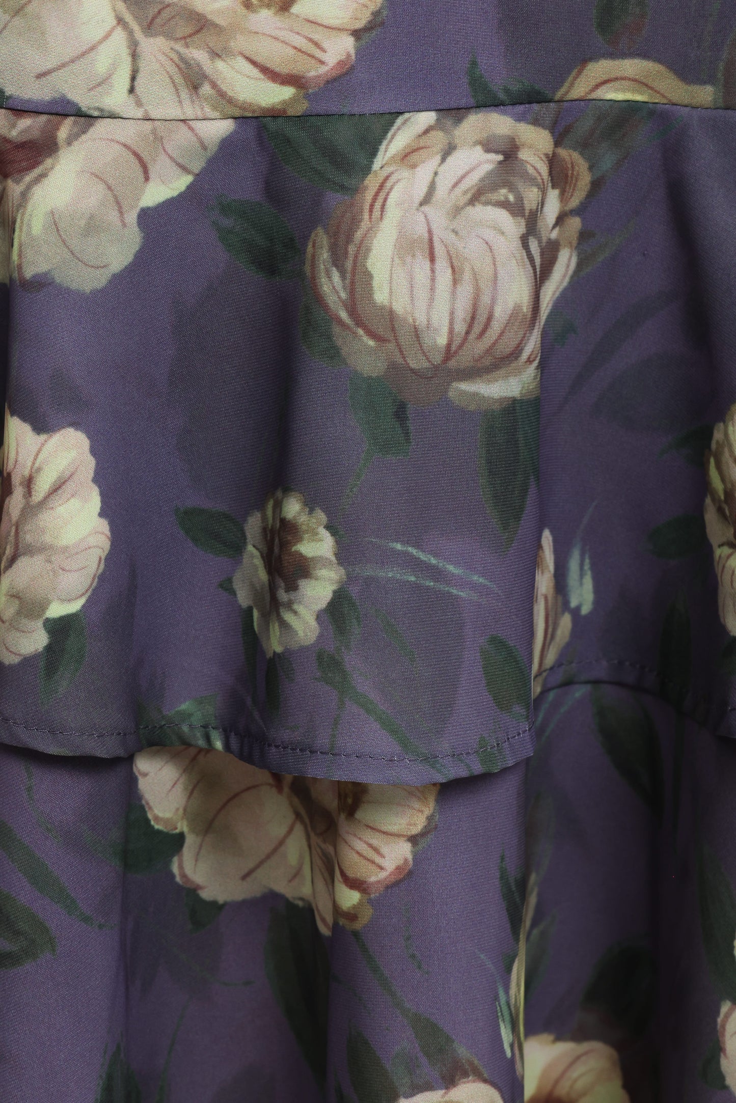 Lavender Floral Lillee Tiered Maxi Dress in Lavender Floral