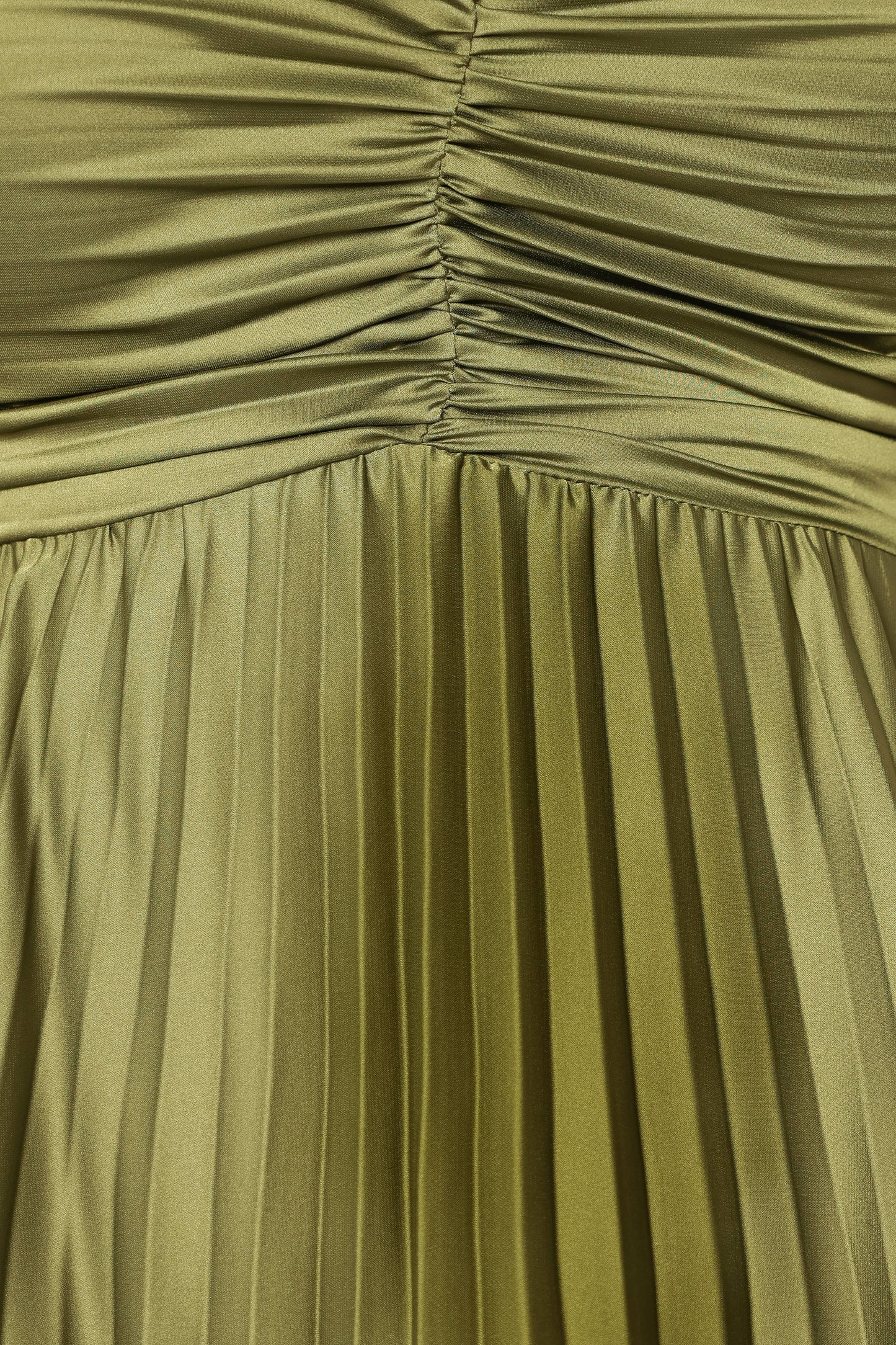 Palm Green Naira Pleated Maxi Dress