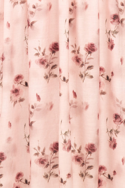 Pink Rose Valentina Pink Long Sleeve Maxi Dress