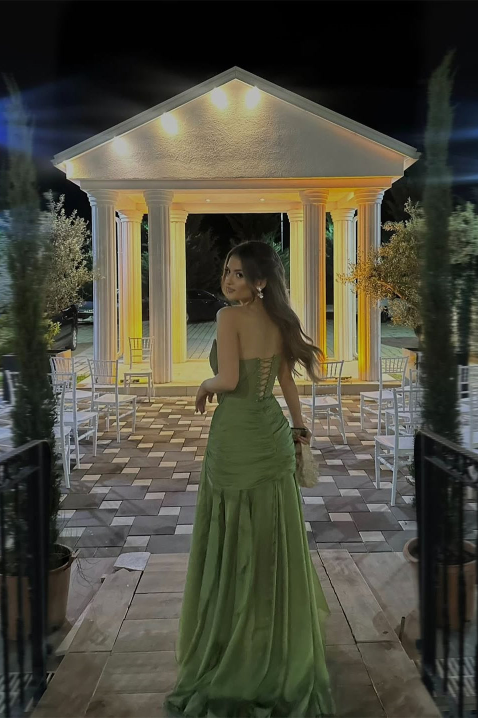 Up Back Ophelia Chiffon Prom Dress