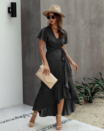 Yellow 2 Sarra Polka Dot Dress in Pink