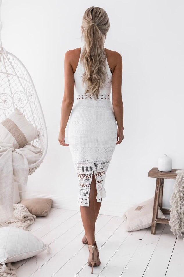 White Rivers Midi Dress - Emerald Green