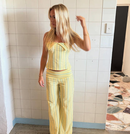 Yellow Stripe Top