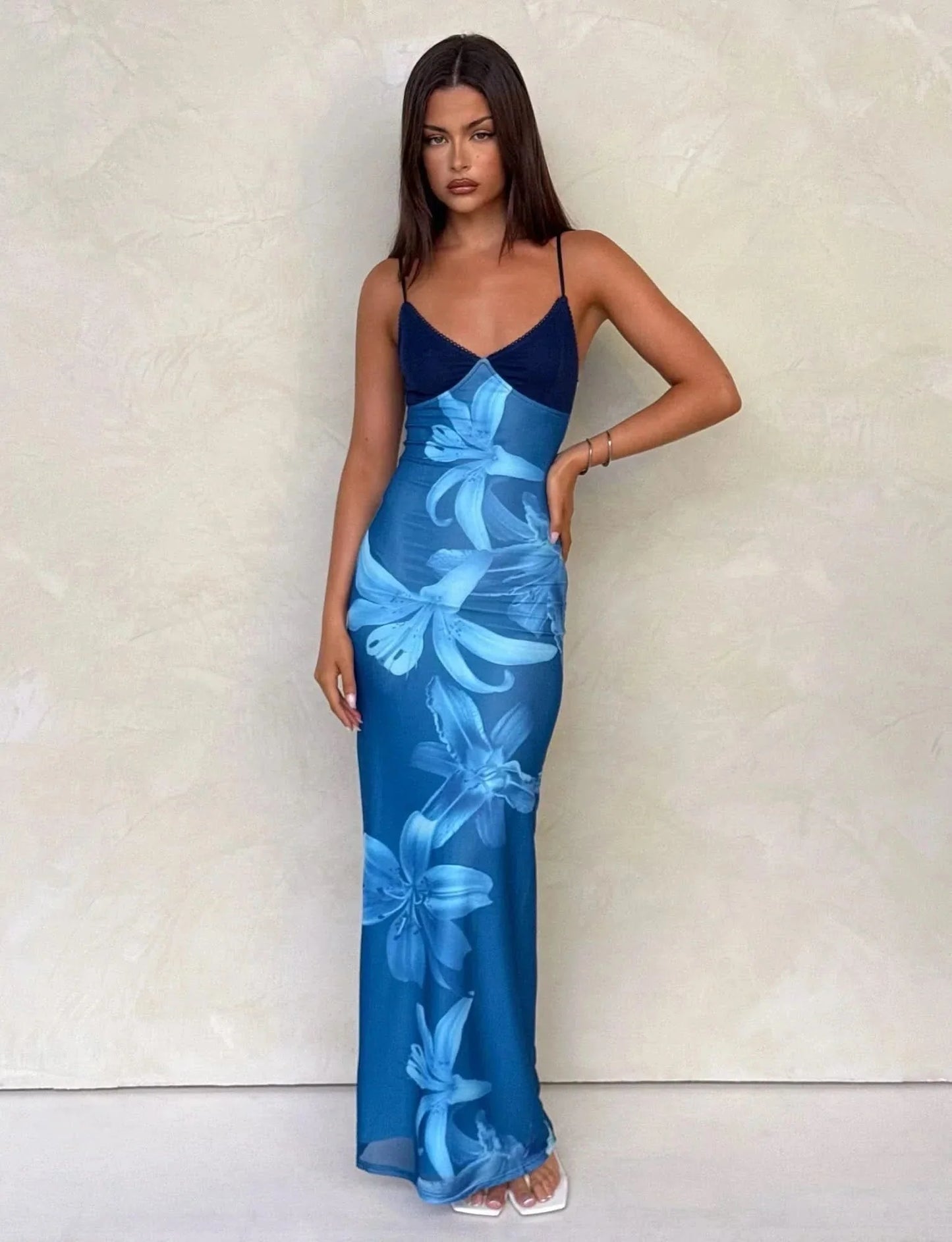 Blue Floral Front